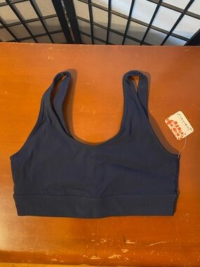 NWT FP Movement by Free People Navy Scoop-Back Sports Bra